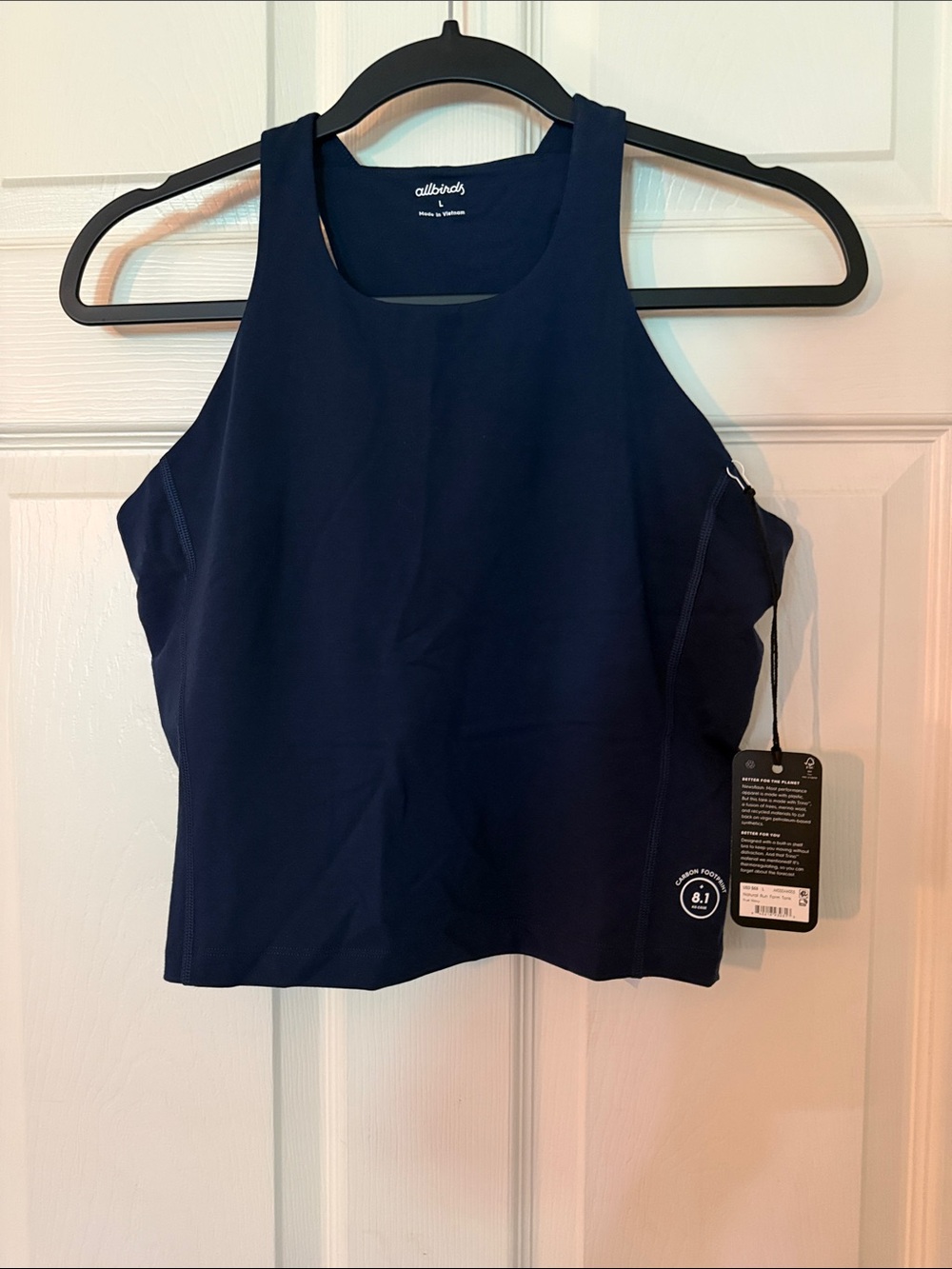Allbirds Women’s Natural Run Form Navy Tank Top in True Navy
